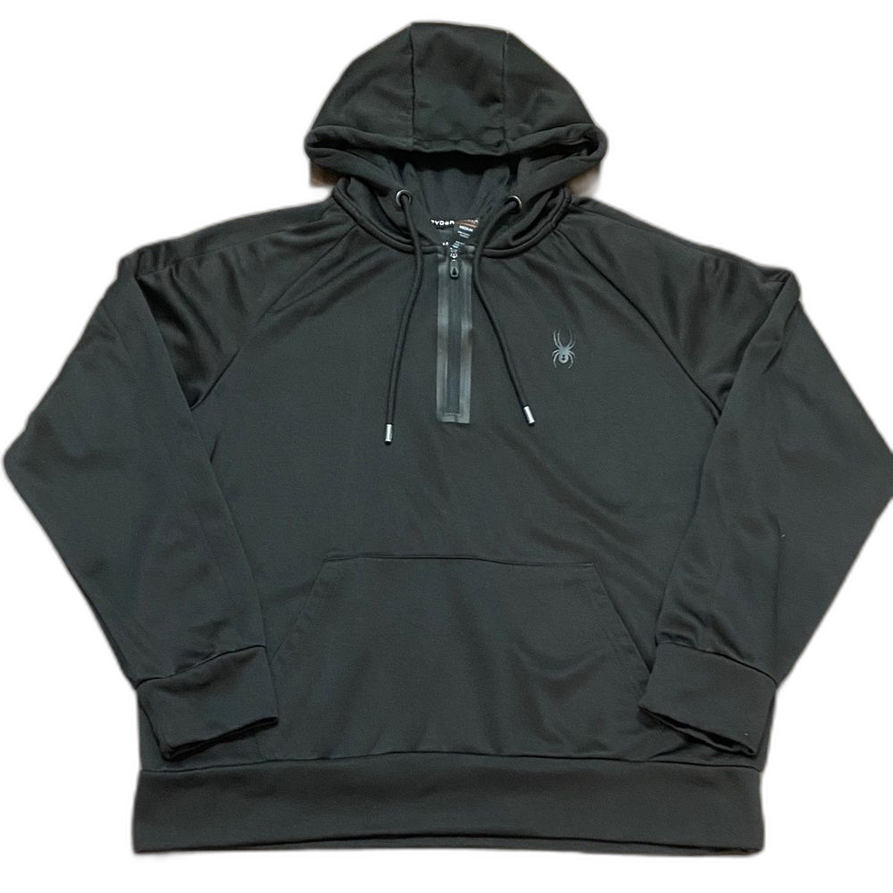 Spyder Black Pullover Fleece Lined Hoodie